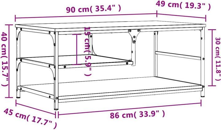 Image du produit vidaXL Couchtisch