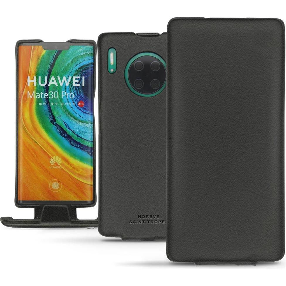 Noreve Lederschutzhülle vertikal (Huawei Mate 30 Pro), Smartphone Hülle, Schwarz