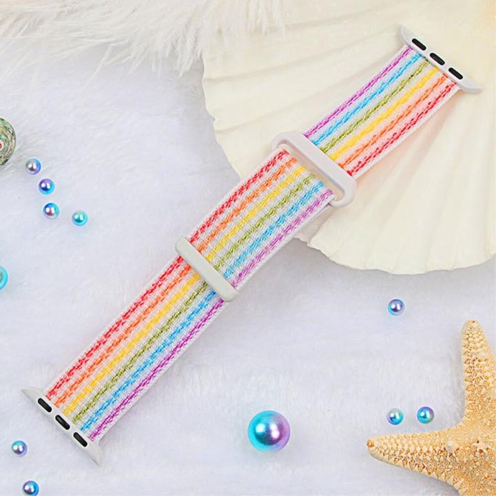 Produktbild Cover-Discount Apple Watch 44/45/46/49mm - Nylon Stoff Band flexibel mit Klett (Nylon)