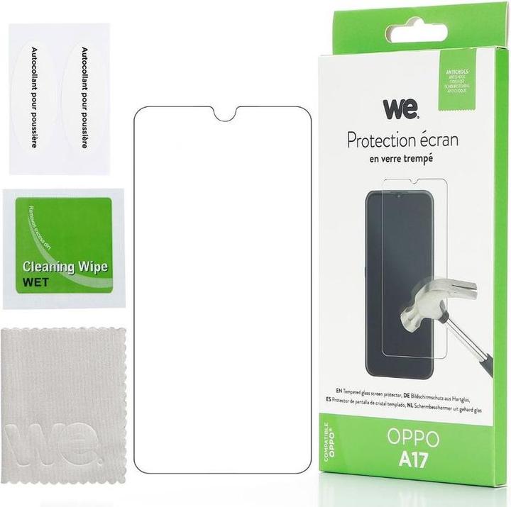 Image du produit We-Vibe WE Verre trempé OPPO A17 : Protection écran - anti-rayures - anti-bulles d'air - (Oppo A17k)