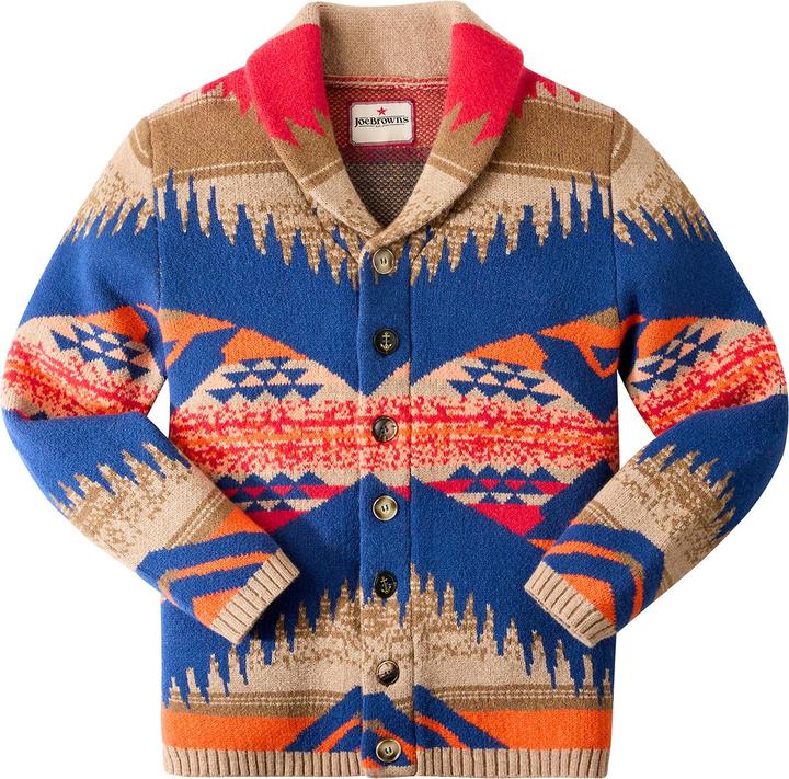 Produktbild Joe Browns Aztec Knit Pattern Wild Side Shawl Neck Cardigan (S)