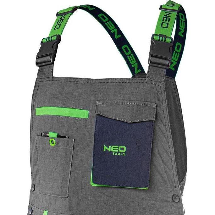 Thumbnail - Neo, Arbeitshose, PREMIUM Arbeitsträgerhose 100% Baumwolle Ripstop Gr. L (L)