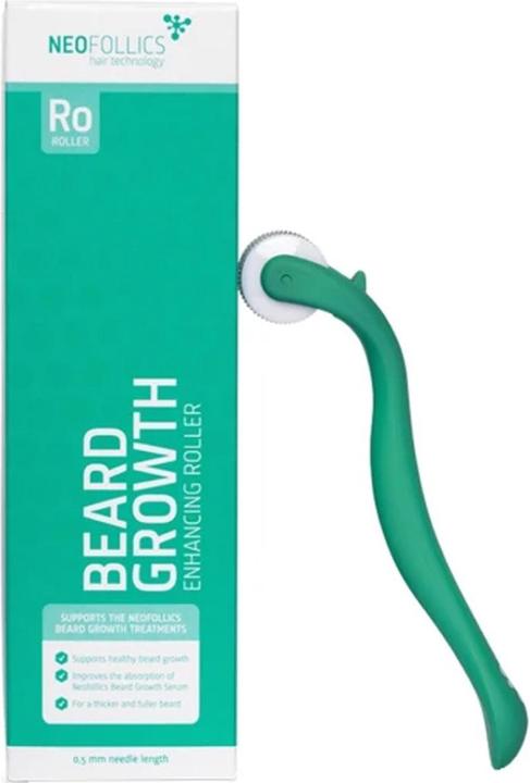 Actual product image Neofollics Beard Growth Stimulating Roller with 540 0.5mm Microscopic Needles