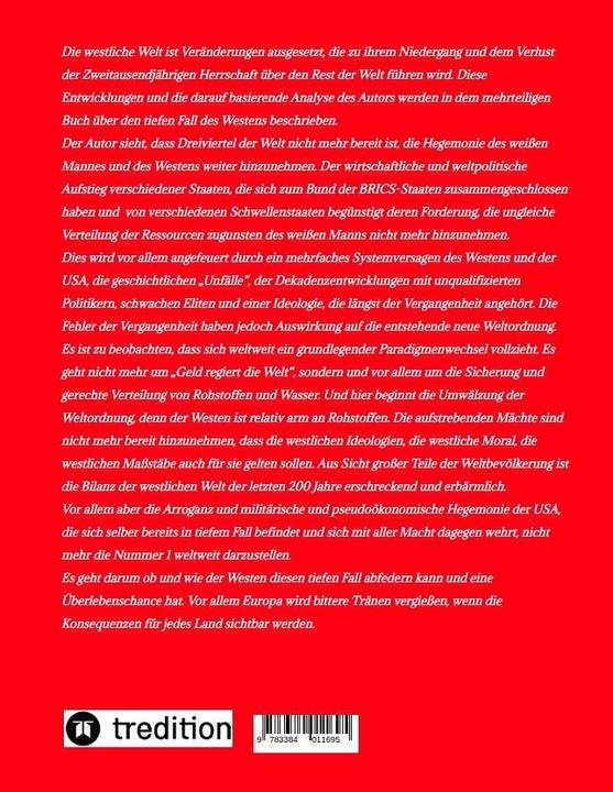 Actual product image Der tiefe Fall des Westens und die bitteren Tränen Europas (German, Michael Ghanem)