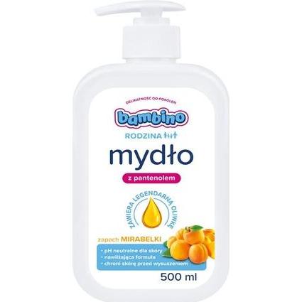 NIVEA, Handseife, BAMBINO RODZINA Mydło 500ml d/rąk Mirabelk& (Flüssigseife, 500 ml)