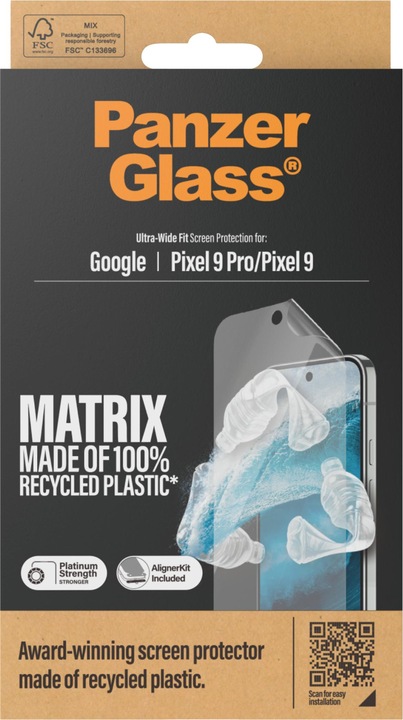 Actual product image PanzerGlass Ultra-Wide Fit (1 Piece, Google Pixel 9 Pro, Google Pixel 9)