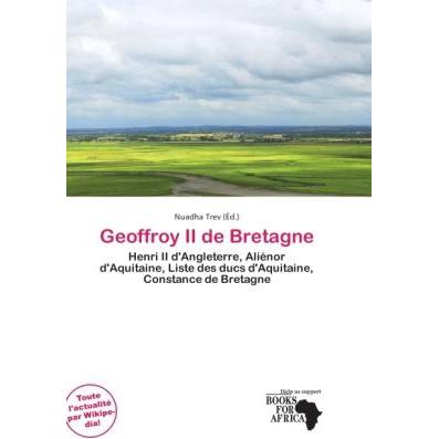 Geoffroy II de Bretagne, Fachbücher