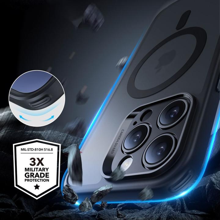 Produktbild ESR Etui Classic Pro Set Halolock MagSafe na iPhone 16 Pro - czarne (Apple iPhone 16 Pro)