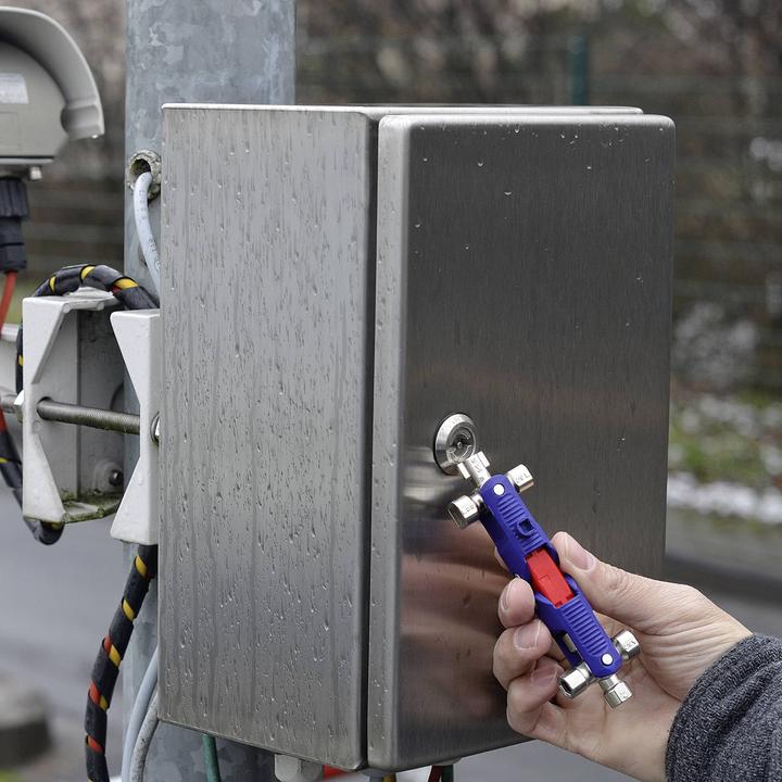 Productafbeelding Knipex Schakelkast sleutel JointKey Quadro (10 mm, 5 mm)