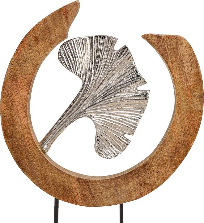Actual product image Natura Punto Metal Deco Ginkgo Leaf