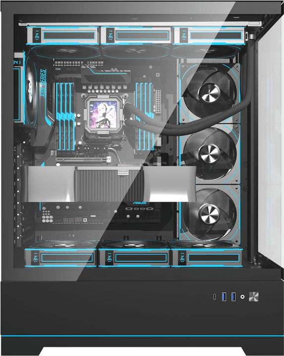 Produktbild Darkflash Tech Darkflash DY451L PRO computer case with fan (black) (ATX, ITX)