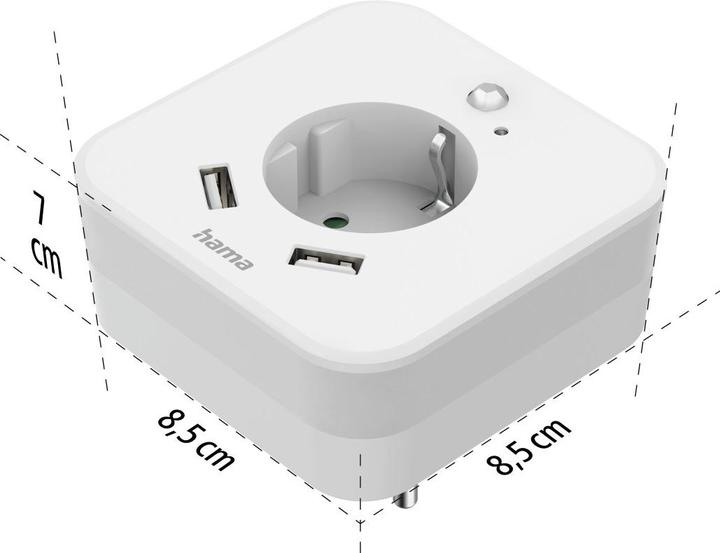 Immagine prodotto Hama 00223498 Luce notturna a LED con rilevatore di movimento LED bianco luce diurna