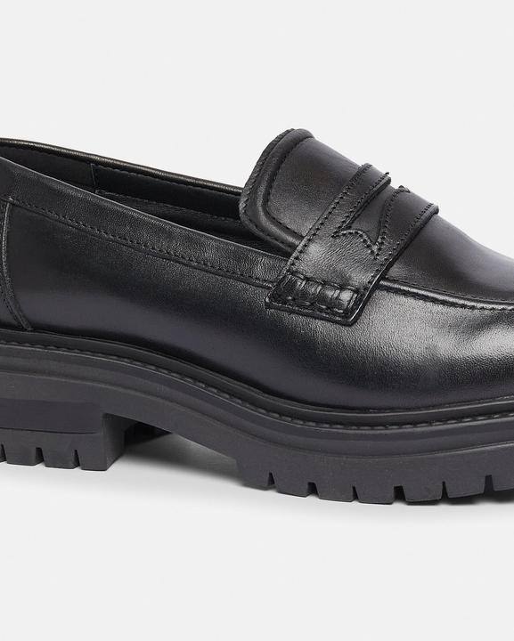 Image du produit Comma Slipper Leder-Loafers mit Plateausohle (37)