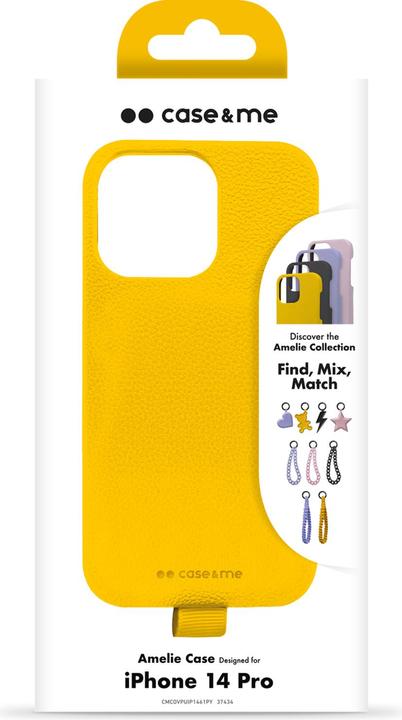 Image du produit Case & Me case&me Amelie Eco Leather case pour iPhone 14 Pro yellow (Apple iPhone 14 Pro)