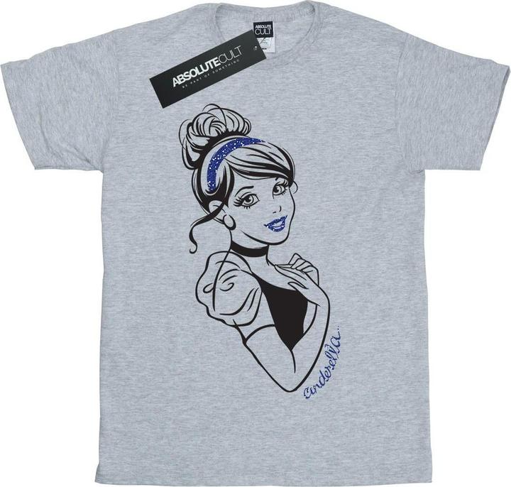 Image du produit Disney Princess - T-shirt CINDERELLA GLITTER - Fille (116)