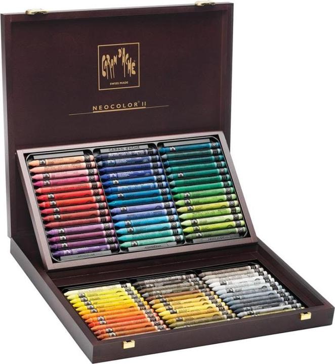 Produktbild Caran d'Ache Neocolor II Aquarelle Holzkoffer (Mehrfarbig, 84 x)