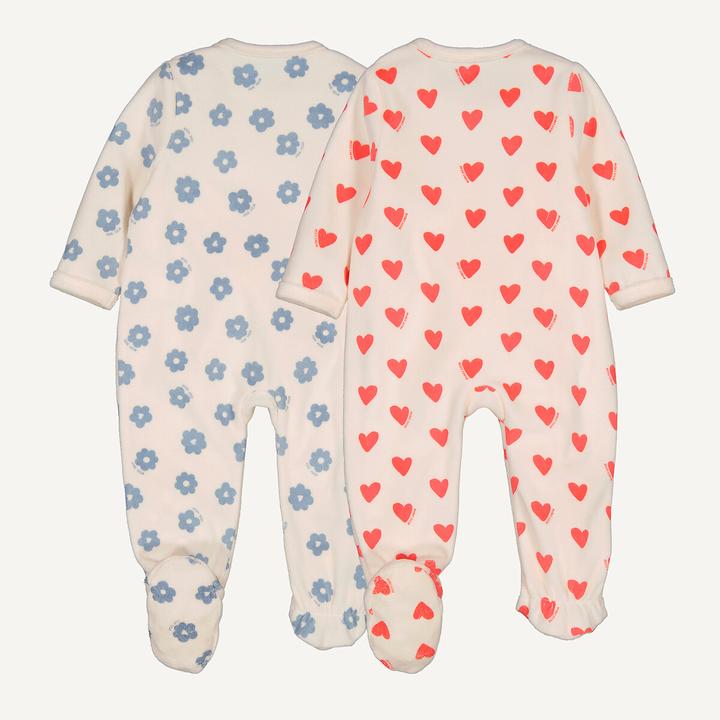 Produktbild La Redoute Collections 2er-Set einteiliger Pyjama aus Samt (50)
