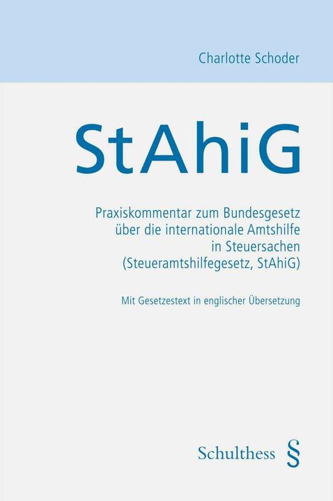 Produktbild StAhiG (Deutsch, Englisch, Charlotte Schoder, 2014)