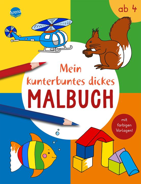 Produktbild Mein kunterbuntes dickes Malbuch