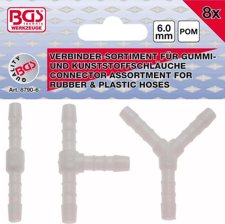 Actual product image BGS Schlauchverbinder-Sortimente (Hose connector, 6 mm)