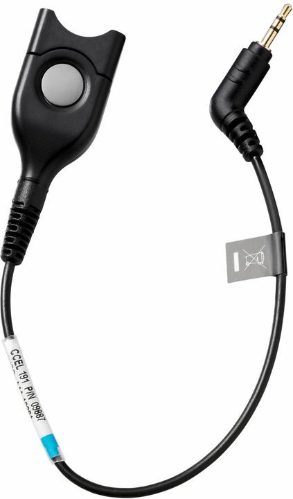 Produktbild EPOS SENNHEISER CCEL 191 DECT/GSM cable. EasyDisconnect with cable to 3-pole jack. For S
