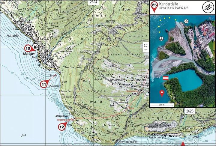 Actual product image Seekarte Map 4, Thunersee, Brienzersee