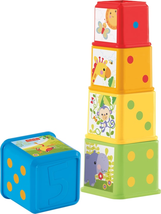 Image du produit Fisher-Price Cubes Découvertes - Jouet d'éveil - 6 mois et +