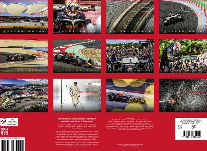Actual product image Oracle Red Bull Racing 2026 - Fankalender (A3 landscape)