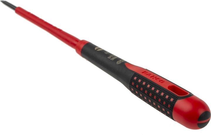 Produktbild Bahco BE-8010S - ERGO Isolierter Schraubendreher für Schlitzschrauben mit 3-Komponenten-Griff, VDE (Schlitzschrauben)