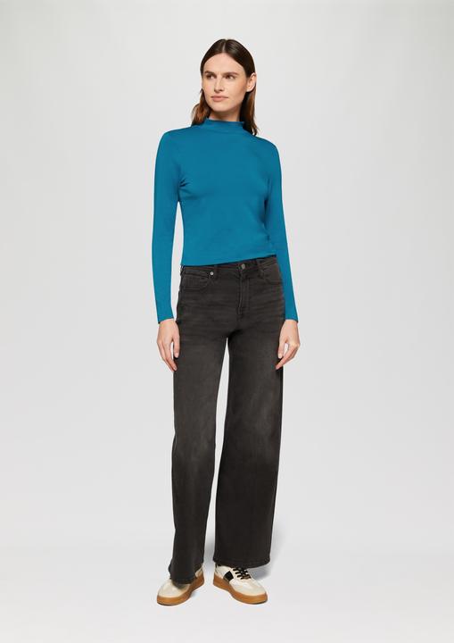 Actual product image S.Oliver T-Shirt Schmal geschnittenes Langarmshirt aus Viskosemix (44)