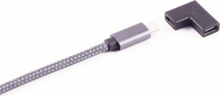 Image du produit Shiverpeaks ®-BASIC-S--Adapter, adaptateur USB-C, 3.1, angle 180° forme U, PVC (2 m, USB 3.1)