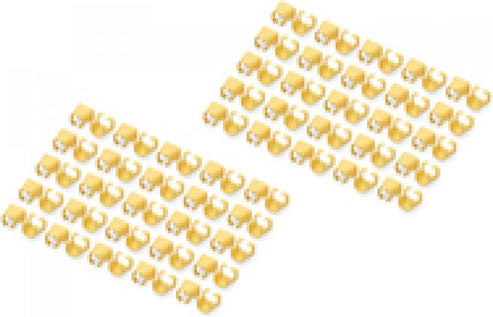 Actual product image Digitus Colour clips for RJ45 cables Colour yellow, 100 pieces pack