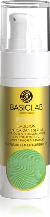 Immagine prodotto BasicLab Siero viso in emulsione con Vitamina C 30ml per pelli secche e miste - Rivitalizza e nutre (30 ml)