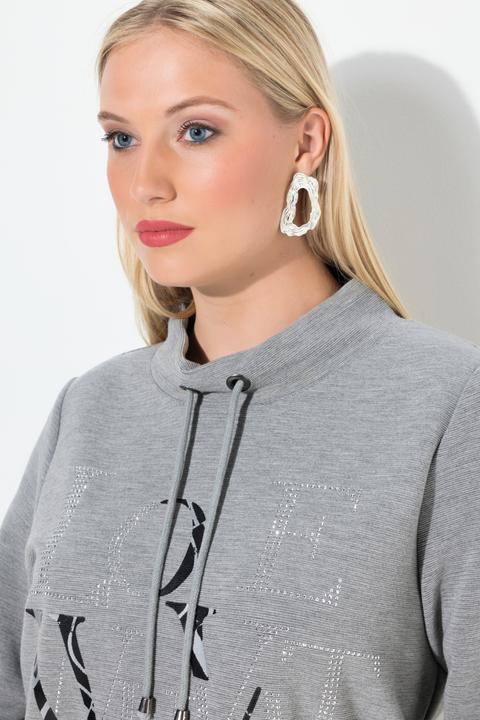 Produktbild Ulla Popken Sweatshirt, Ziersteine, U-Boot-Ausschnitt, Langarm (58)