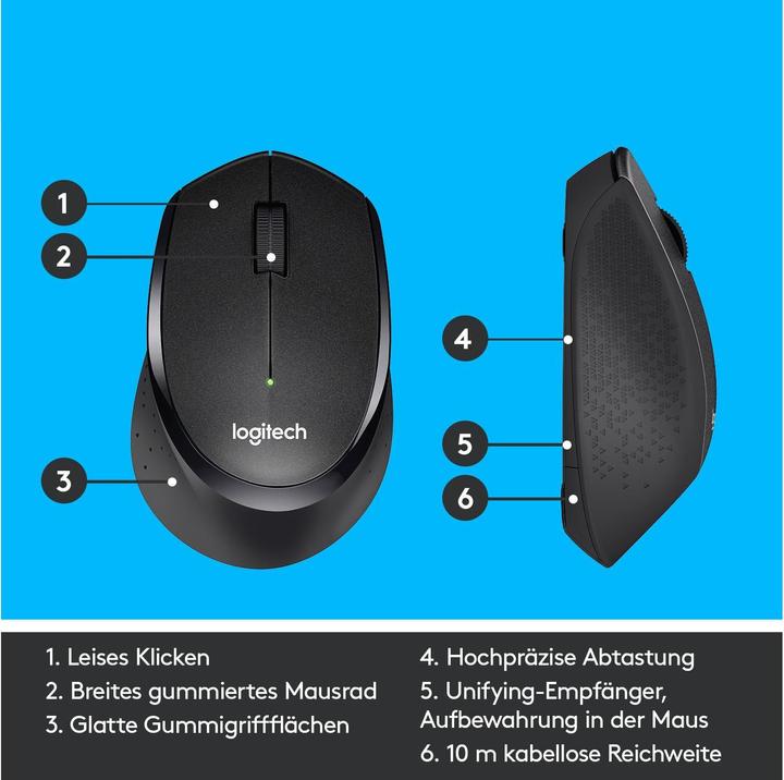 Immagine prodotto Logitech B330 Silent Plus (Senza fili)
