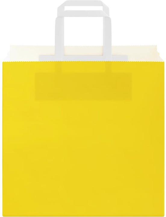 Image du produit vidaXL Sacs en papier kraft 50 pcs. avec anse Jaune 26x17x25 cm Sac en papier (50x)