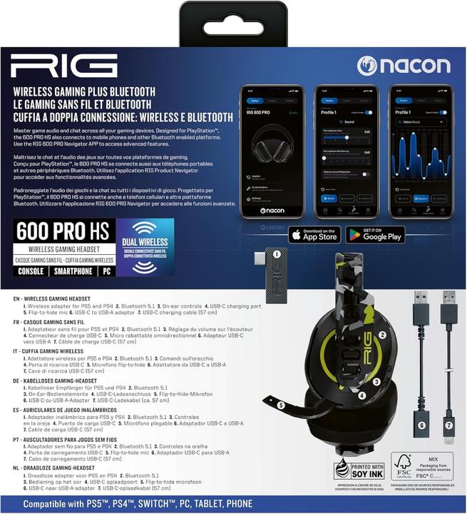 Produktbild Nacon Gaming RIG 600 PRO HS (Kabellos)