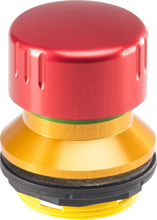 Actual product image Schlegel FRVKAL Aluminium emergency stop button for robust applications for 9.2mm mounting depth mallet