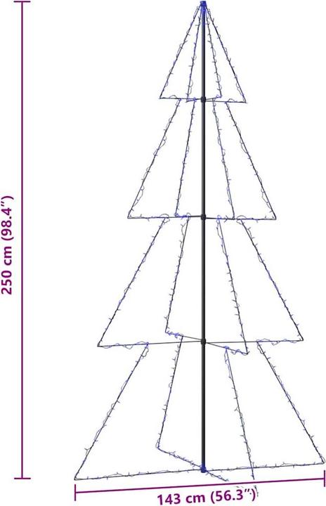 Image du produit vidaXL Weihnachtskegelbaum