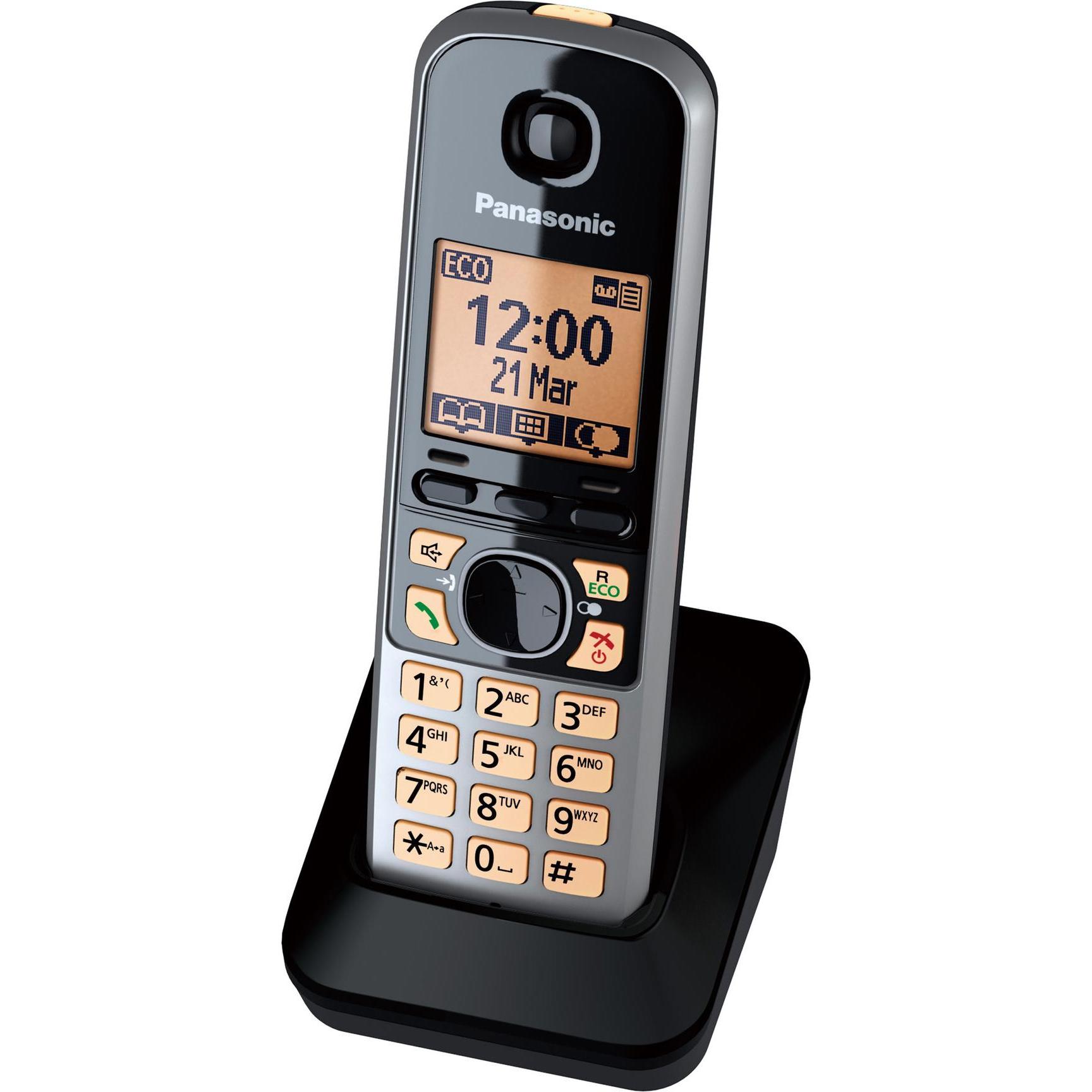 Thumbnail - Panasonic KX-TG6722GB, Telefon, Schwarz