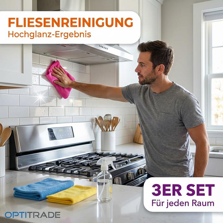 Produktbild Lifetime Clean Mikrofasertuch 3 Stk. (3 Stk.)