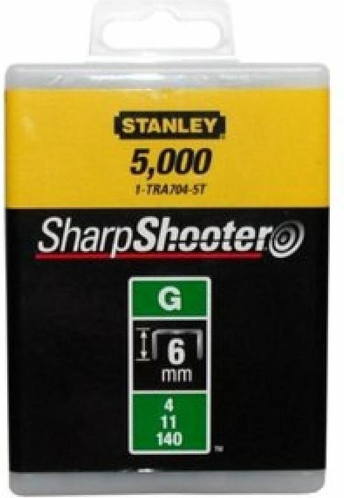 Image du produit Stanley Agrafes type G 6mm 1/4 (5000x)