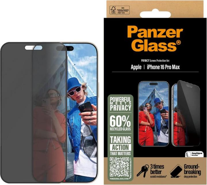 Actual product image PanzerGlass Ultra-Wide Fit (1 Piece, Apple iPhone 16 Pro Max)