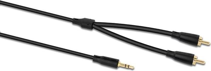 Actual product image QED Connect Cable Stereo 3.5Mm (M) To 2 X Phono (M) 0.75 metres QE8111 (0.75 m, 3.5mm jack (AUX))