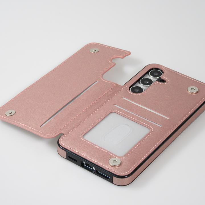 Actual product image PhoneLook Silicone case with surface and fold-out wallet (Samsung Galaxy S24+)
