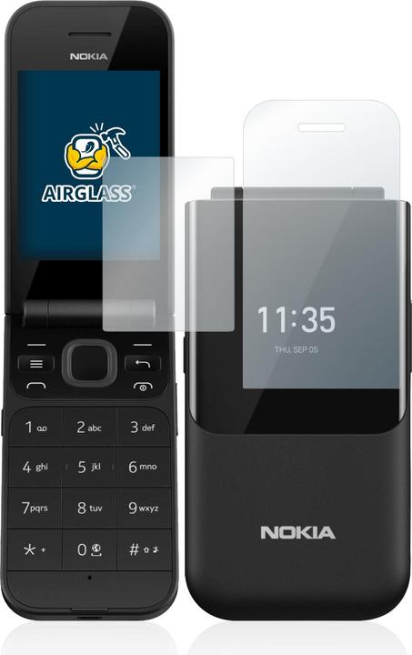 Actual product image BROTECT AirGlass Glass (1 pcs., Nokia 2720 Flip)