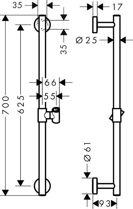 Immagine prodotto hansgrohe Unica Doccia Comfort 65 cm