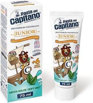 Immagine prodotto Capitano Dentifricio Del - Dentifricio Junior (gusto menta) - Dentifricio per bambini dai 6 anni in (75 ml)