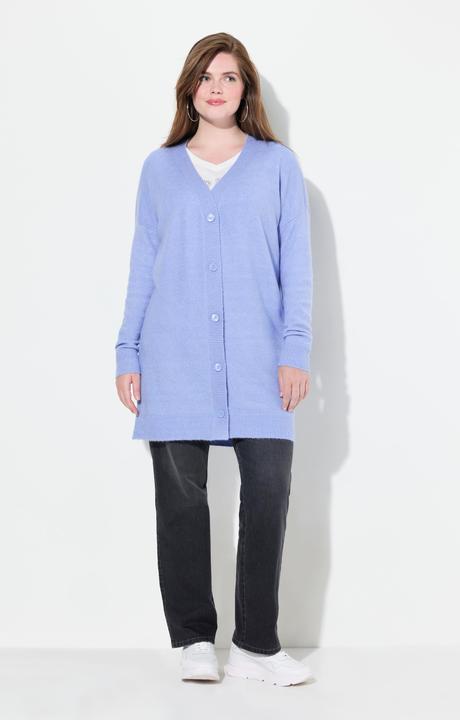Immagine prodotto Ulla Popken Strickjacke, Boxy-Schnitt, V-Ausschnitt, Knopfleiste (54)