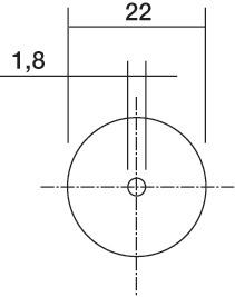 Actual product image Proxxon Cutting disc 22.0 mm w. carrier